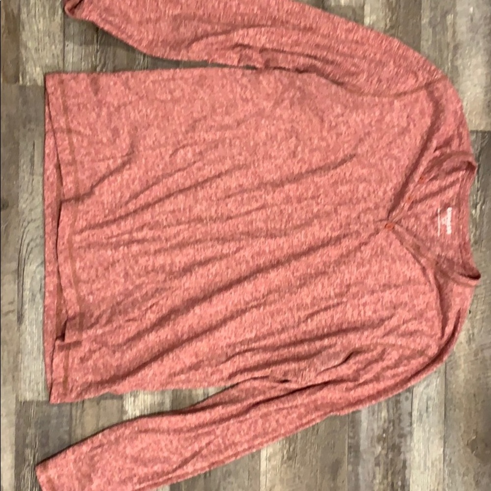 Heather V Neck Long Sleeve